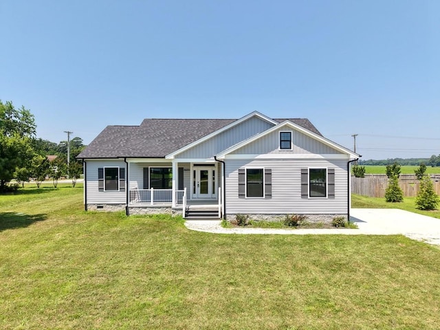 27212 Castle Row, Cape Charles, VA 23310 - view of front of property with covered porch and a shingled roof
