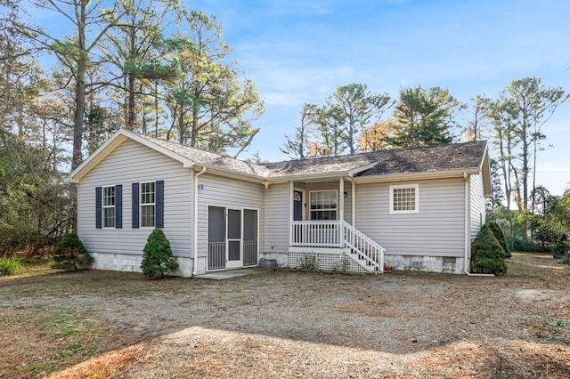 view of back of property