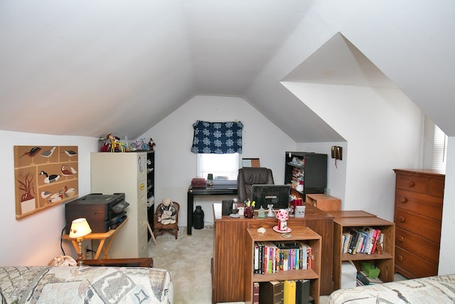 13091 Bethel Church Rd, Hallwood, VA 23359 - bedroom featuring carpet and vaulted ceiling