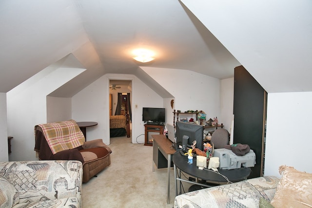 13091 Bethel Church Rd, Hallwood, VA 23359 - bedroom with light colored carpet and vaulted ceiling