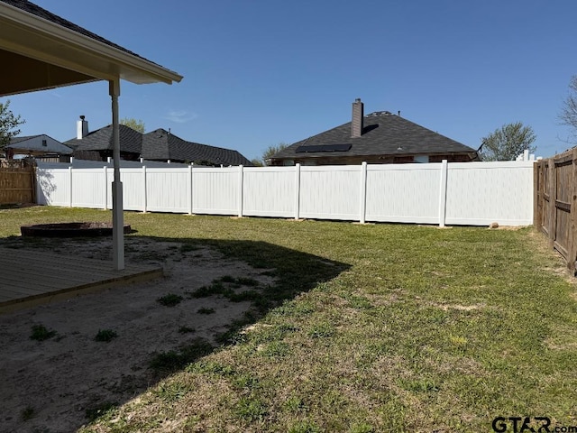 553 Princess Pl, Tyler, TX 75704 - view of yard featuring a fenced backyard