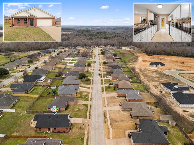 553 Princess Pl, Tyler, TX 75704 - birds eye view of property featuring a residential view