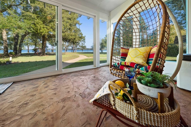 view of sunroom