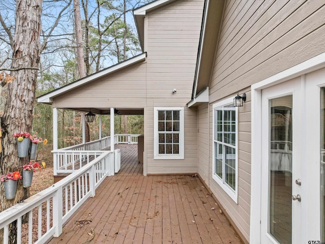 view of deck