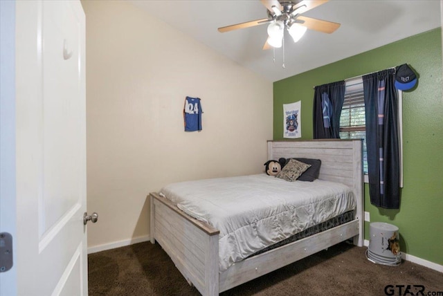 6841 Fm 778, Hawkins, TX 75765 - carpeted bedroom with ceiling fan and baseboards