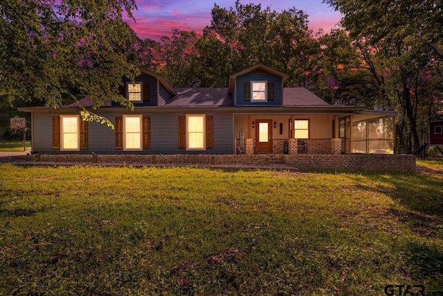 6841 Fm 778, Hawkins, TX 75765 - view of front facade featuring a front yard and brick siding