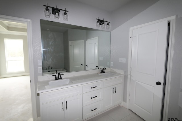 bathroom with vanity