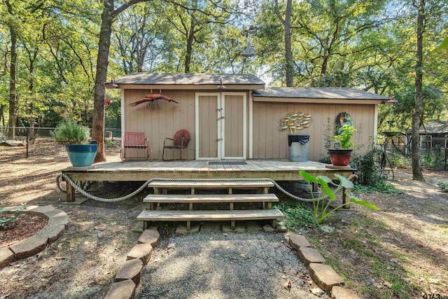 view of outbuilding