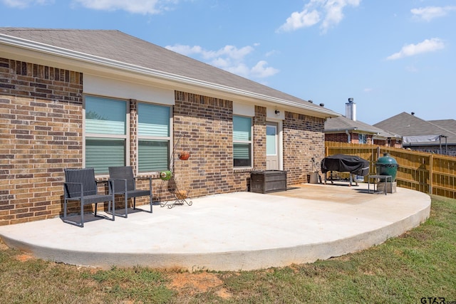 view of patio / terrace with grilling area