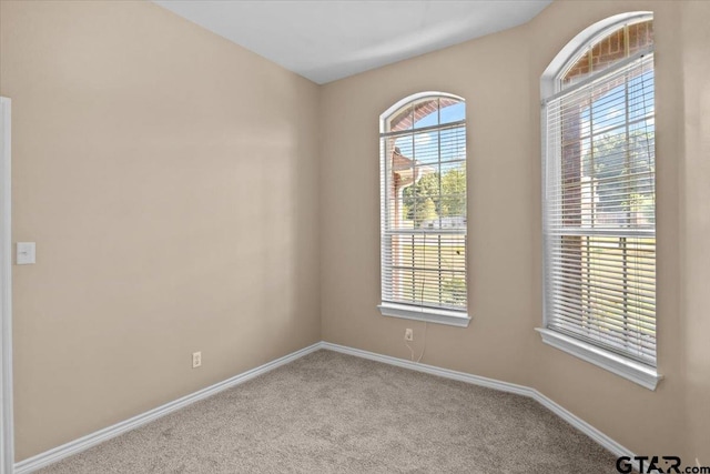 view of carpeted empty room