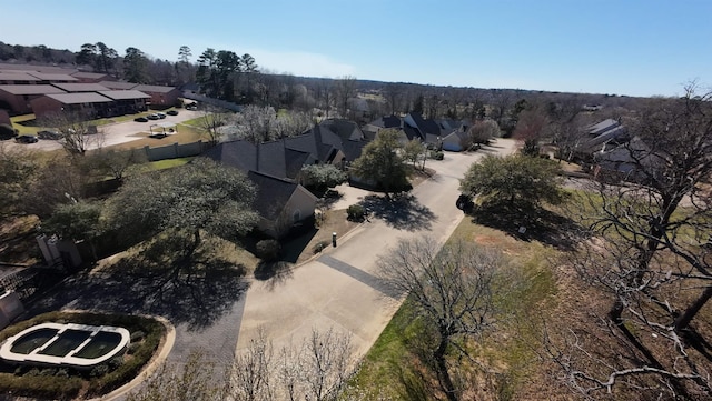 drone / aerial view featuring a residential view