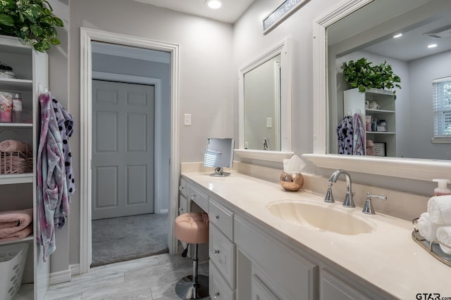 408 Cumberland Rd, Tyler, TX 75703 - full bathroom with double vanity and recessed lighting