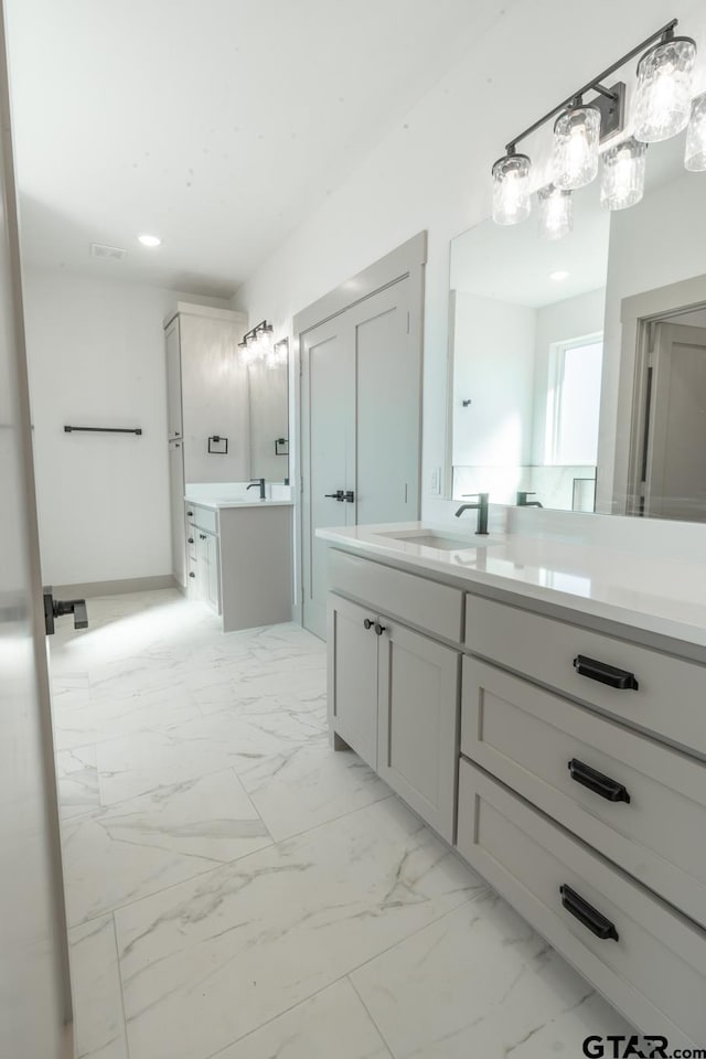 bathroom with vanity