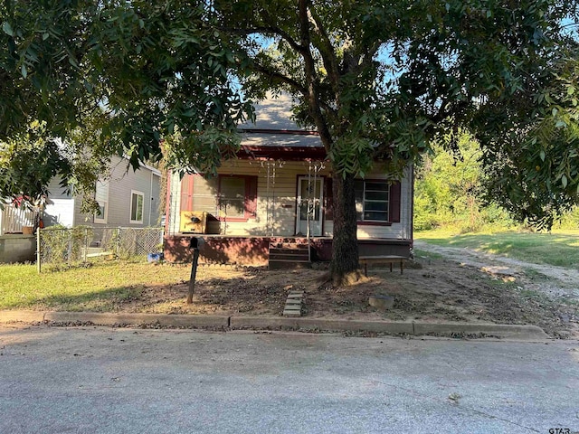 view of front of property with a porch