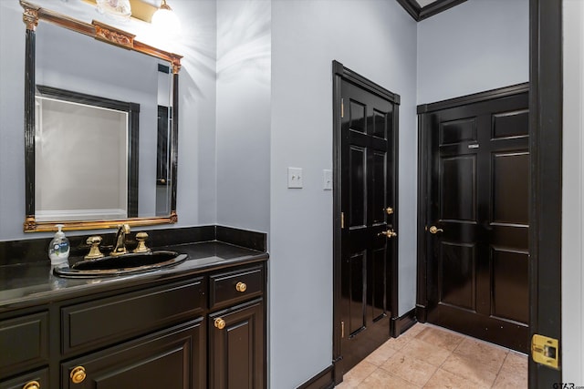 bathroom with vanity