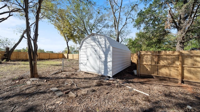 view of outdoor structure