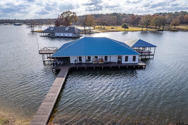 17726 Southpoint Rd, Whitehouse, TX 75791 - dock area with a water view and boat lift