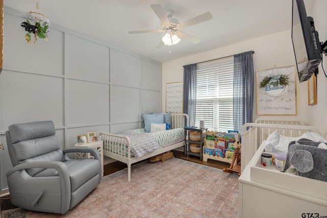 759 Hampton Hill Hill, Tyler, TX 75703 - bedroom featuring a ceiling fan and light wood-type flooring