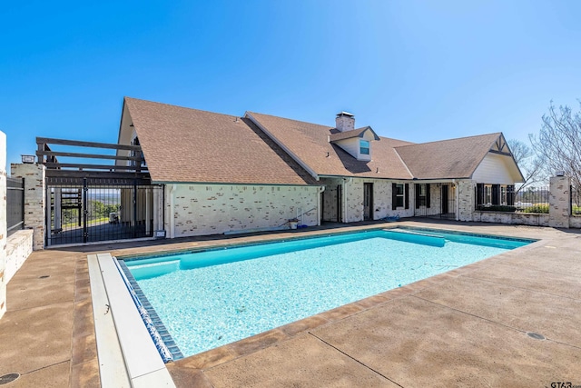 view of pool with a patio