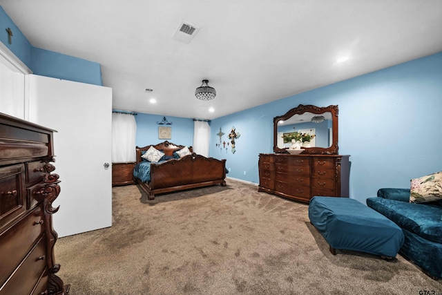 bedroom featuring carpet floors