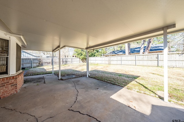 view of patio / terrace featuring a fenced backyard