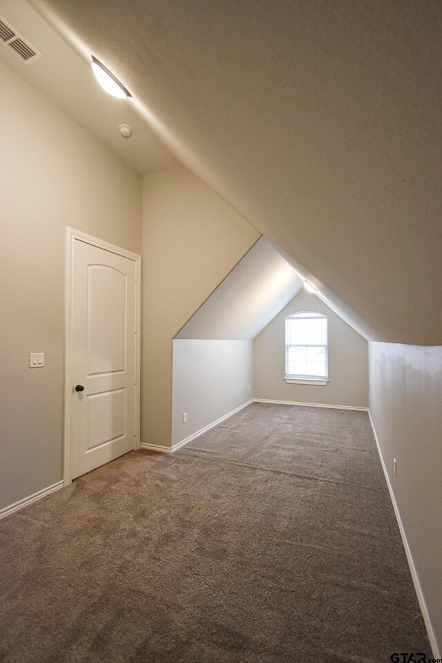 view of unfinished attic