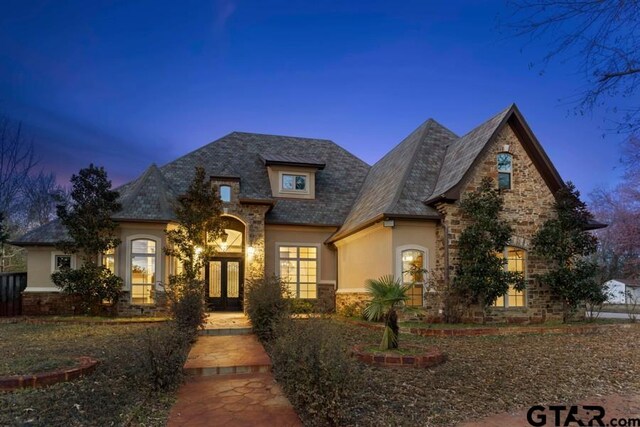 view of french provincial home