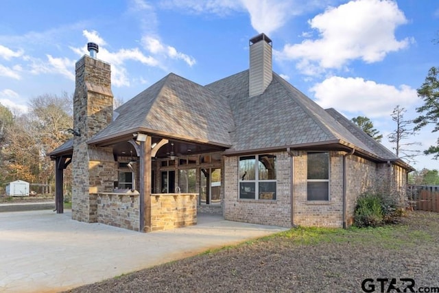 exterior space with a patio