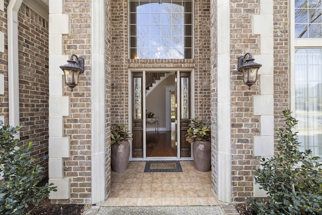 2213 Woodlands Dr, Tyler, TX 75703 - doorway to property with brick siding
