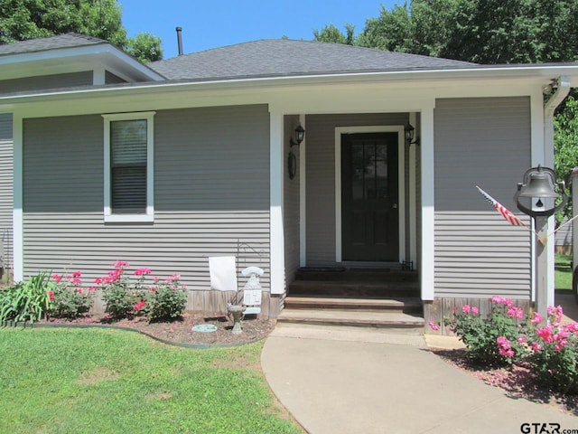 view of exterior entry