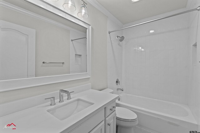 6309 Gleneagles, Tyler, TX 75703 - full bath featuring toilet, vanity, and shower / washtub combination