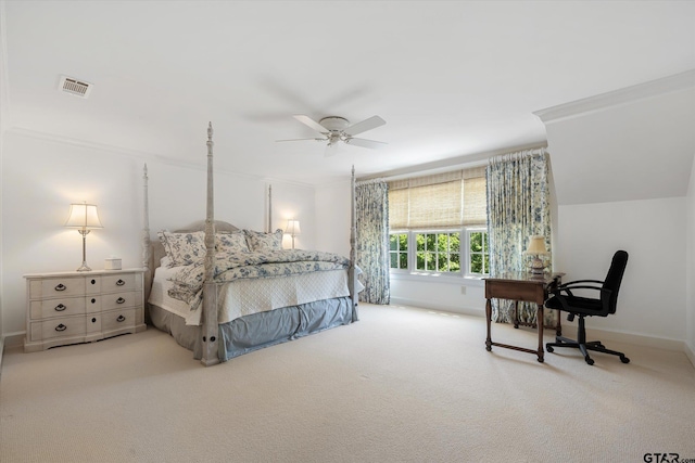 1920 Stonegate Blvd, Tyler, TX 75703 - bedroom featuring visible vents, ornamental molding, and carpet