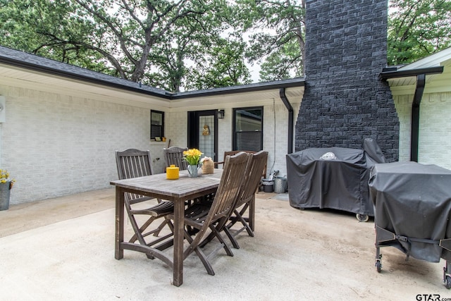 view of patio / terrace featuring area for grilling