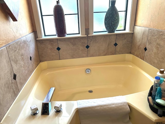 bathroom featuring a bathing tub