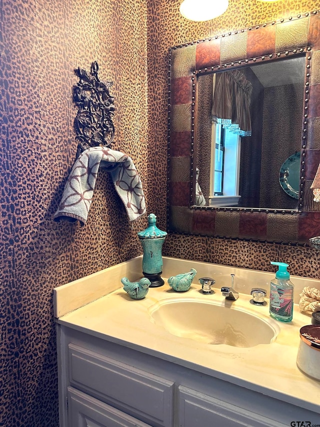 bathroom with vanity