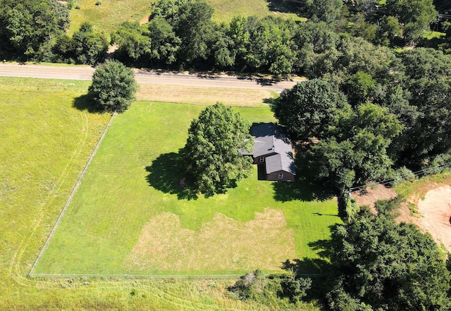 bird's eye view with a rural view