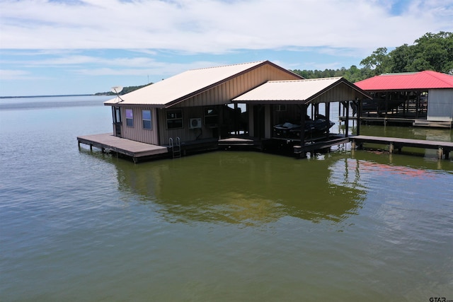 17044 Deer Run Dr, Bullard, TX 75757 - dock area with boat lift and a water view