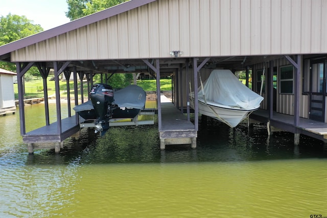 17044 Deer Run Dr, Bullard, TX 75757 - dock featuring boat lift and a water view