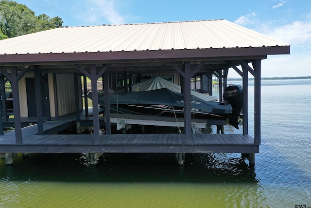 17044 Deer Run Dr, Bullard, TX 75757 - dock area with boat lift and a water view