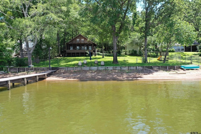 17044 Deer Run Dr, Bullard, TX 75757 - dock area featuring a water view