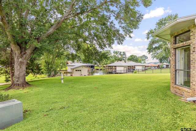 215 S Bay Dr, Bullard, TX 75757 - view of yard with a water view