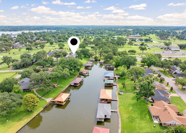215 S Bay Dr, Bullard, TX 75757 - aerial perspective of suburban area with a large body of water