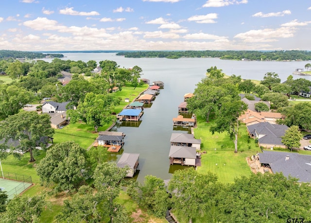 215 S Bay Dr, Bullard, TX 75757 - aerial perspective of suburban area featuring a large body of water