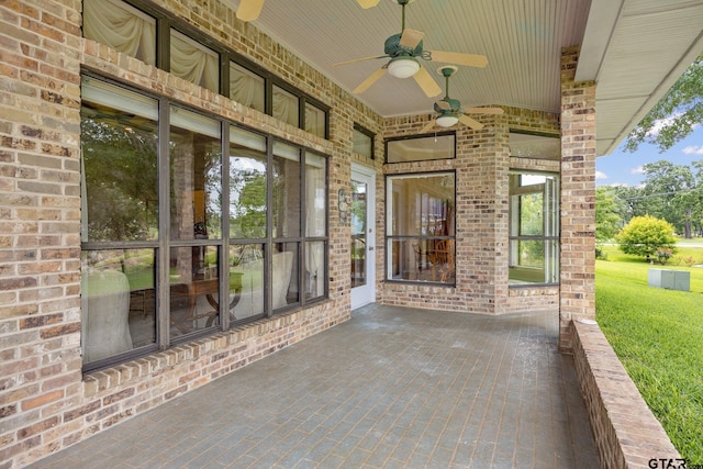 215 S Bay Dr, Bullard, TX 75757 - view of patio with a ceiling fan