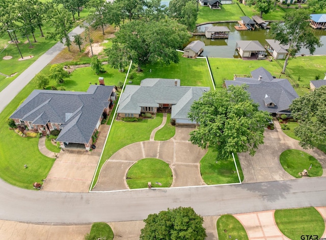 215 S Bay Dr, Bullard, TX 75757 - aerial view of residential area featuring property boundaries highlighted