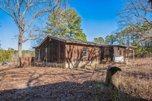 view of property exterior
