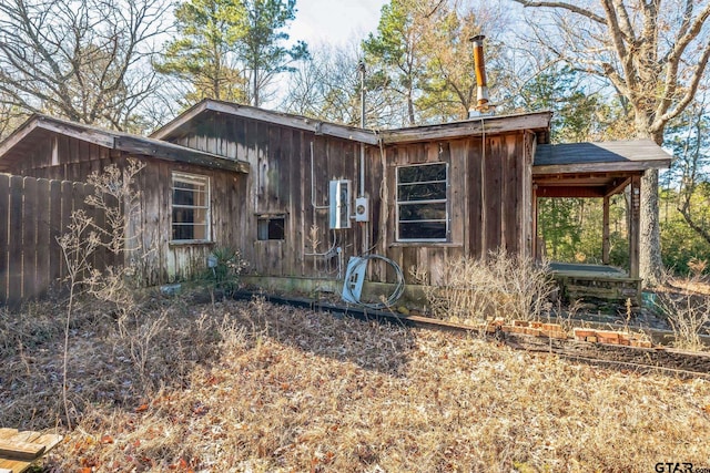 view of outdoor structure
