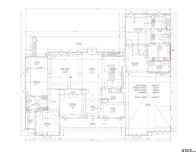 24579 Crk 4117, Frankston, TX 75763 - view of floor plan / room layout