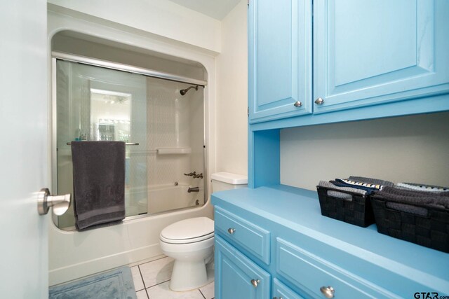 431 Gifford St, Rusk, TX 75785 - full bath with bath / shower combo with glass door, tile patterned flooring, and vanity