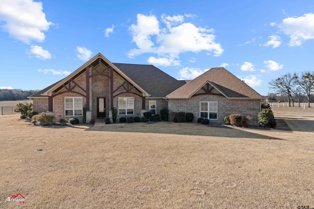 view of front of house with a front yard